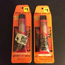 2 Tubes of Red Cream Stage Makeup Halloween Costume 1 oz each