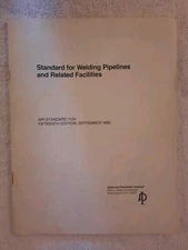 Vintage API Standard 1104 Fifteenth Edition, September 1980 Welding Pipelines PB