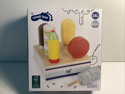 S130 Small foot 12417 - Eis am Stiel fresh, Holz, Steckspiel Zubehör für Kinder 