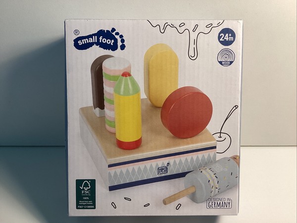 S130 Small Foot 12417 - Eis Am Stiel Fresh, Holz, Steckspiel ZubehöR FüR Kinder…-image