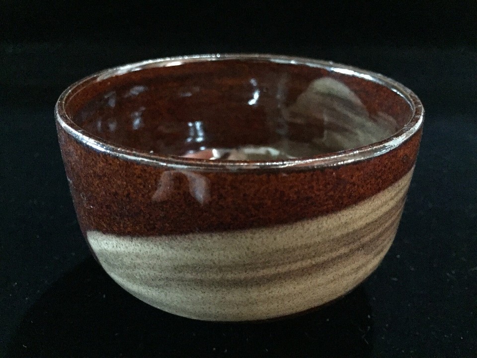 D0320 Japanese Pottery Tea Ceremony Bowl Cup CHAWAN Vintage Signed