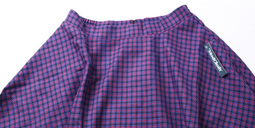 Modcloth Women's Winner's Circle Skater Skirt CD4 Pink/Blue/Black Large NWT - Picture 2 of 4