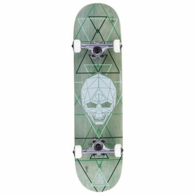 Enuff Skateboards Geo Skull Factory Complete Skateboard Green 8''