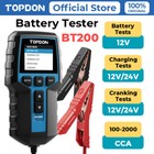 TOPDON 12V Car Vehicle Battery Tester 24V Cranking Charging System Analyze BT200