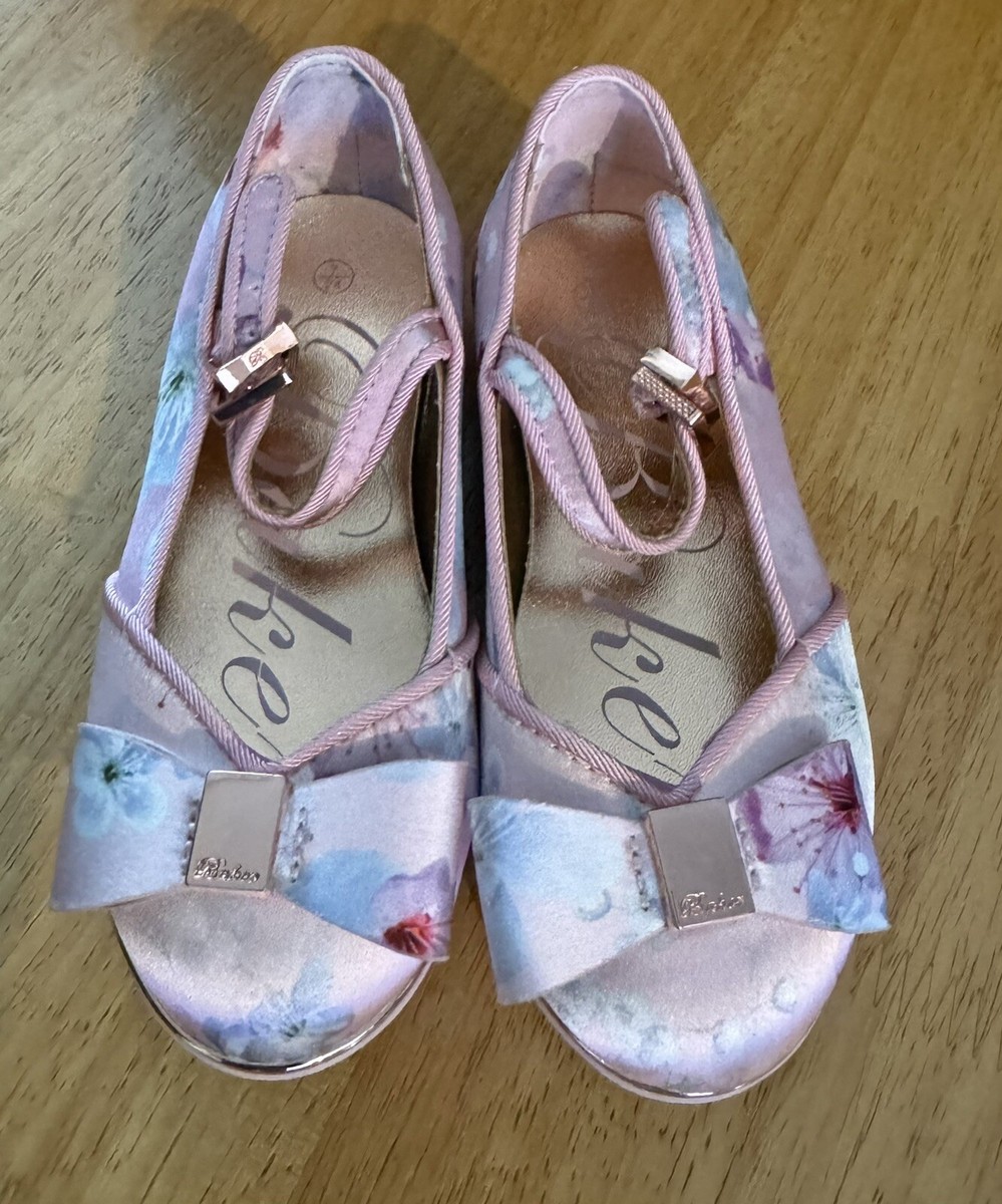 Baby Shoes Ted Baker Floral Sneakers Ted Baker Girls Pink Floral