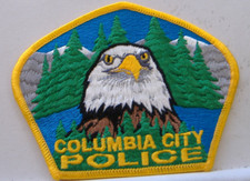 COLUMBIA CITY  OREGON  FABRIC   PATCH
