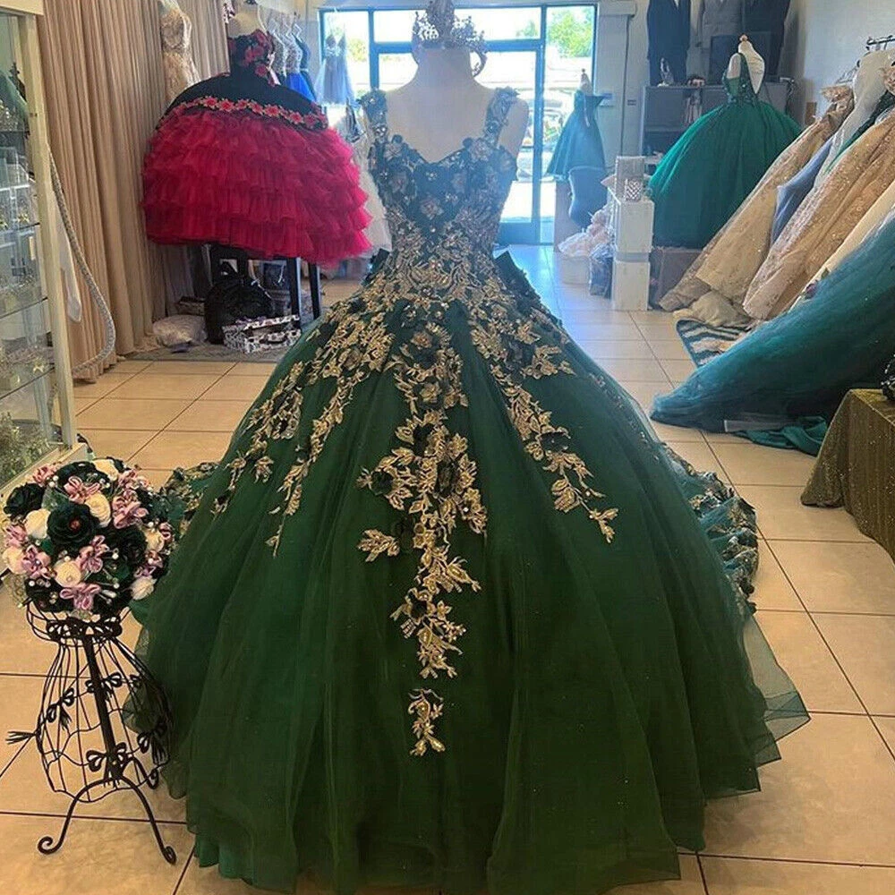 emerald green dress quince