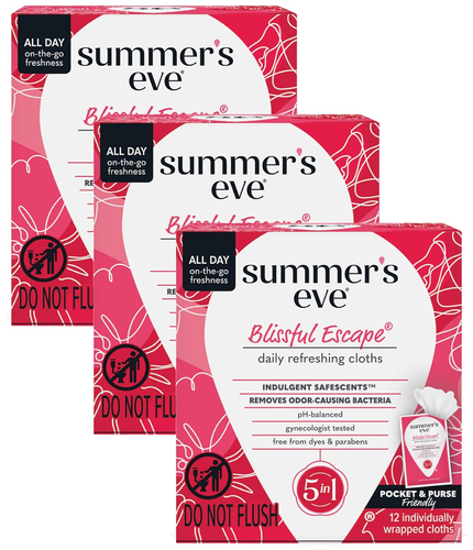 Toallitas femeninas refrescantes diarias Summer'S Eve Blissful Escape, elimina el olor, Ph B - Imagen 10 de 12