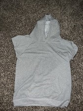 Men's Bodybuilding Sleeveless Hoodies Gym Workout Hooded Tank Tops