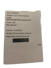 2021 Absolute Keibert Ruiz Baseball Material Signatures Pink Autograph #106 T768