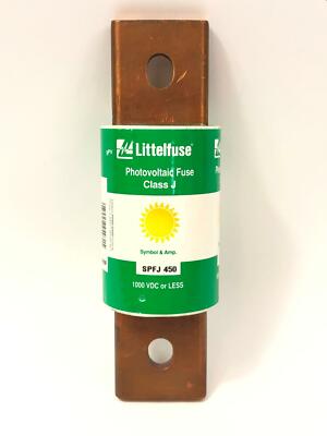 Littelfuse SPFJ 450 Class J Solar Fuse Photovoltaic 450A 1000VDC SPFJ450
