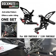 For PANIGALE 899 1199 CNC Rearset Footpegs Rear Set Pedals Shift Adjustable