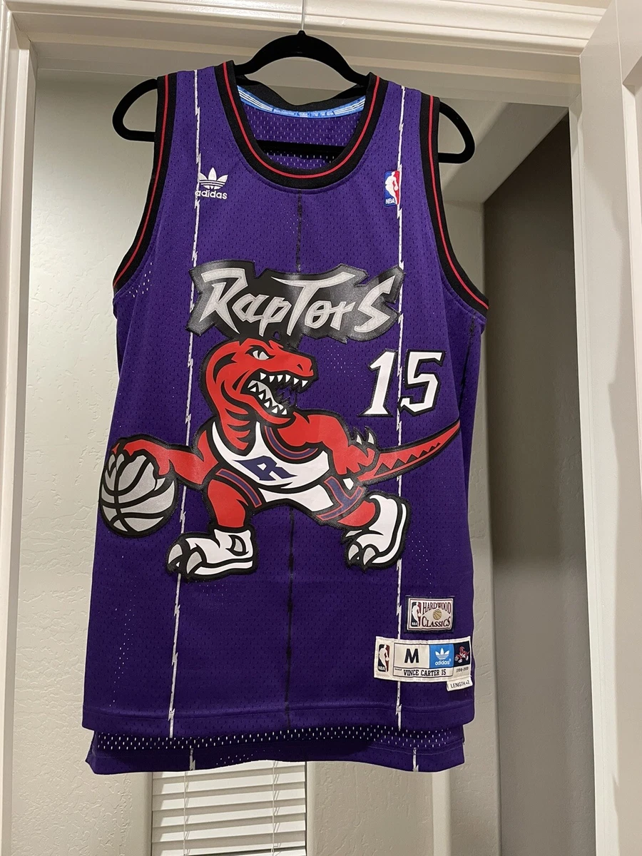 Vince Carter Toronto Raptors Jersey 1998 1999 Adidas Hardwood Classics Size M