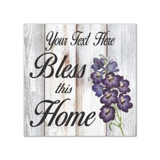Bless Our Home Farmhouse Style White Wood Sign Wall D cor Gift B3-12120019001