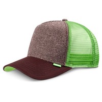 Djinns Hft Trucker Cap Tweed Combo Brown Meshcap Basecap Kappe Unisex Klassiker