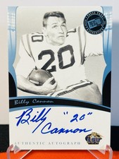 2006 Press Pass Legends Billy Cannon On Card Auto Inscription LSU Oilers Raiders