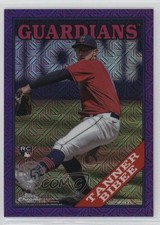 2023 Topps Update Purple Refractor 36/75 Tanner Bibee #T88CU-81 0a6