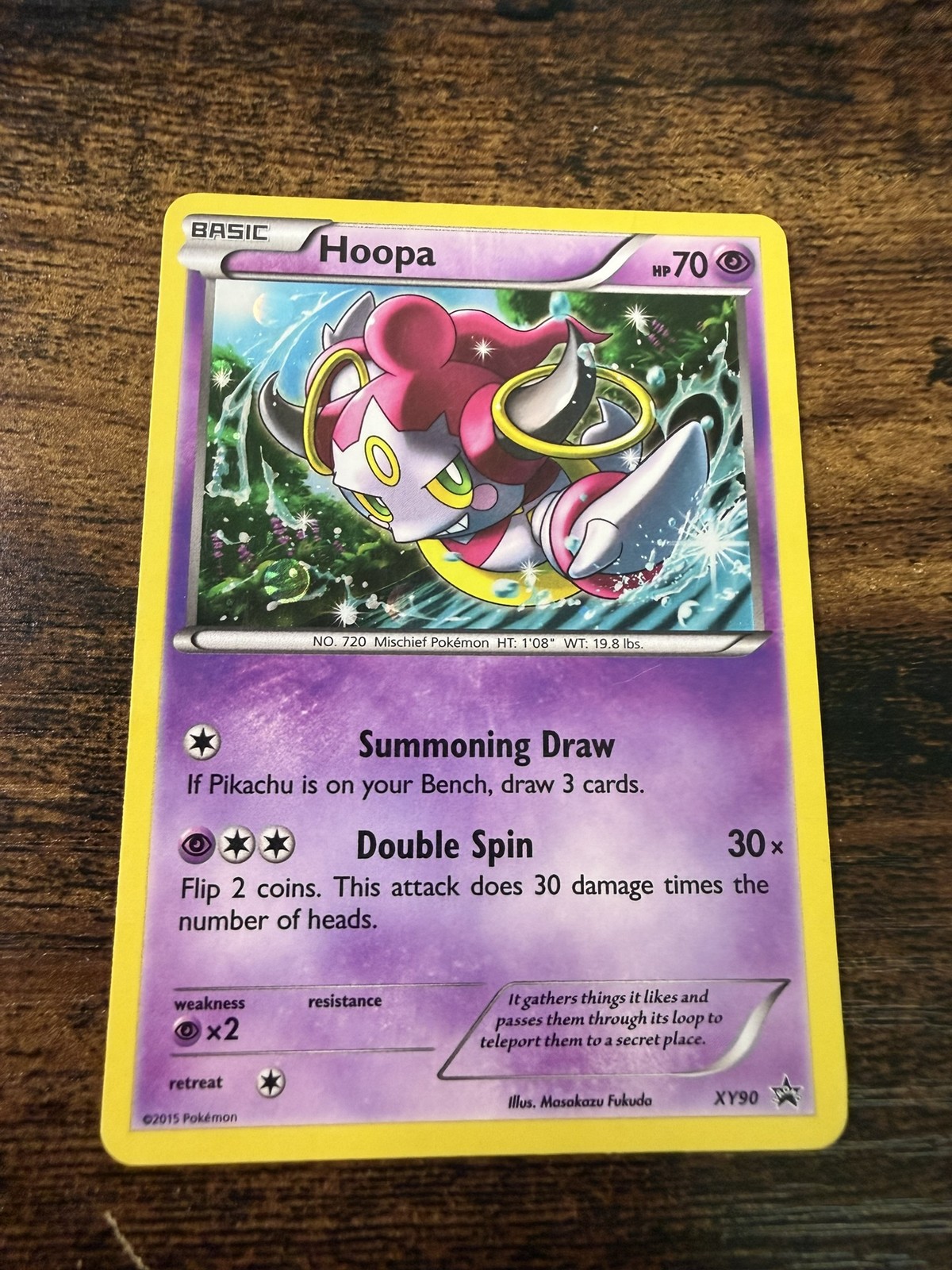 Hoopa XY90 XY Black Star Promo Holo Pokemon Card DMGOpens in a new window or tab