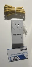 Comtech PG-9172 Powerline Ethernet Bridge Adapter with Ethernet Cable New Open