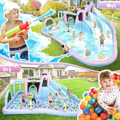 9 in 1 More Play Entertainment Inflatable Bounce House KidsBlow up Water Slides