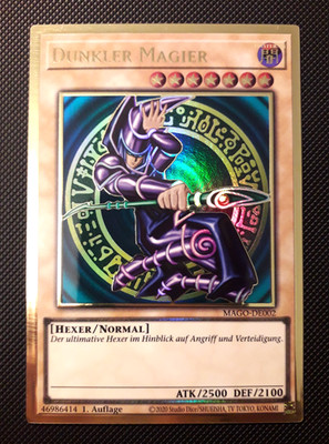 Yu-Gi-Oh! Dunkler Magier, MAGO-DE002, Gold Rare, 1. Auflage, Deutsch, Near Mint