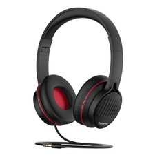 Upgraded Kids Headphones, Wired Toddler Headsets, 85dB Limited Black Red