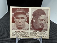 1941 Double Play # 11 Jimmy Ripple #12 Ernie Lombardi VG+