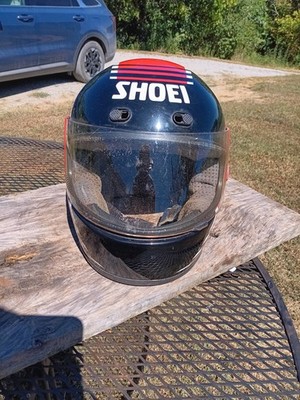 1985 SHOEI Snell M85 Motorcycle Helmet Red Black M | eBay