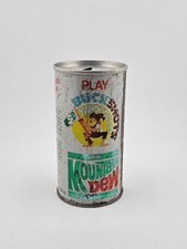 Lata vacía vintage de acero con lengüeta Mountain Dew Hillbilly Play Buckshots de 10 oz