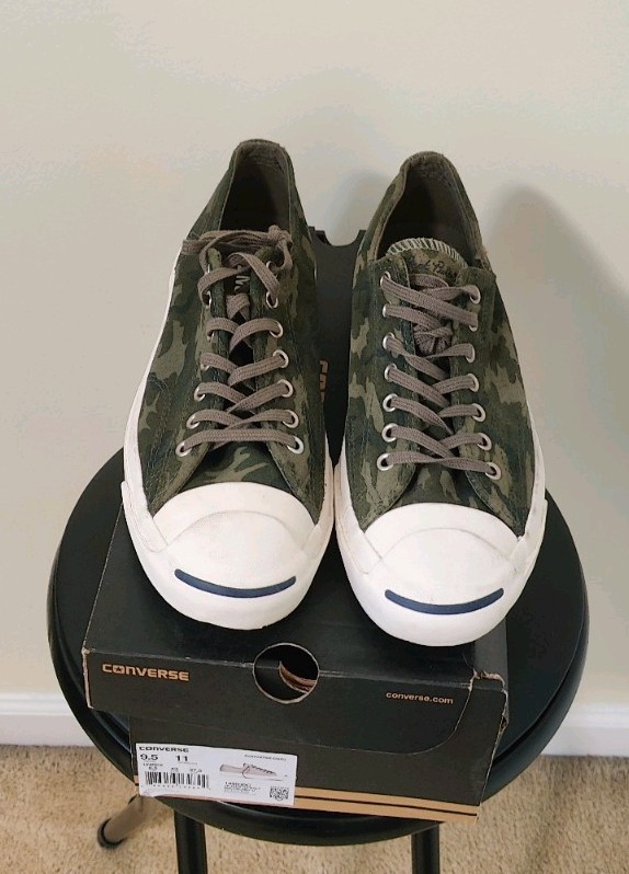 Converse Jack Purcell Camouflage Low Sneakers US Men Size 9.5 | eBay