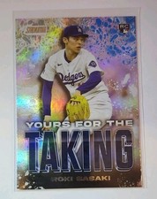 Roki Sasaki Rookie Yours For The Taking Foil Insert 2025 Topps Stadium Club...