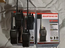 Lot of 4 Baofeng BF-888S 16-Channel UHF Two Way Radios 