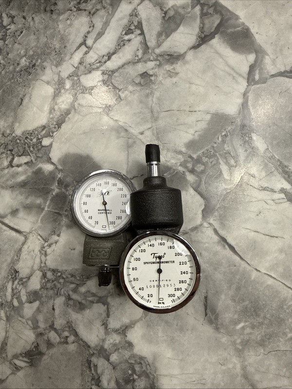 Tycos Jewel Movement Sphygmomanometer Blood Pressure Gauge Marshall Certified