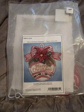 Design Works 2231 Merry Christmas Ornament Plastic Canvas Kit New