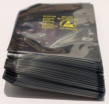 100 X 3M Static Shielding Bags - Small 3" x 5" - 3 MIL Thick - Open Top Design