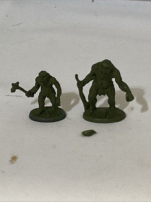 Grenadier Trolls  1992 Lot Of 2 Greens MINIATURES S Garrity Original Sculpt