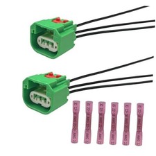 9008 H13 Car Headlight Connector, Socket Adapter with Terminals, Plug 2PCS