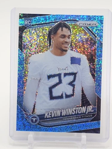 2025 Panini Prizm Football Blue Sparkle Kevin Winston Jr. #340