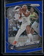 2025 Panini Prizm WNBA #9 DiJonai Carrington Blue Prizms #/199