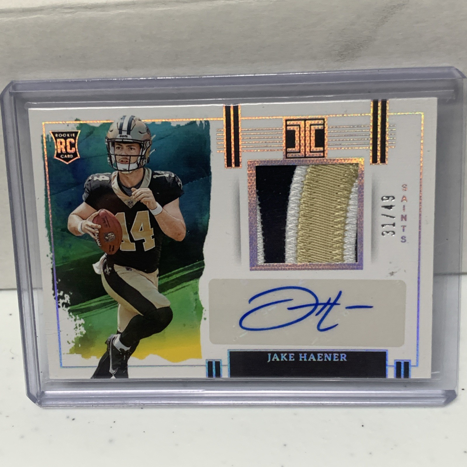 Jake Haener Panini Impeccable Rookie Patch Autographs #RPAJHA Silver