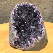 570G Natural Amethyst Geode Crystal Mineral Specimen Freeform Healing Reiki