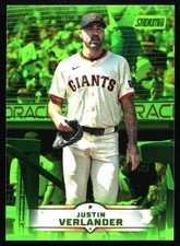 2025 Topps Stadium Club - Justin Verlander #162 Lime Green Foil