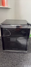 Russell Hobbs Wine Cooler Countertop Black Glass Single Door, 2 Shelves