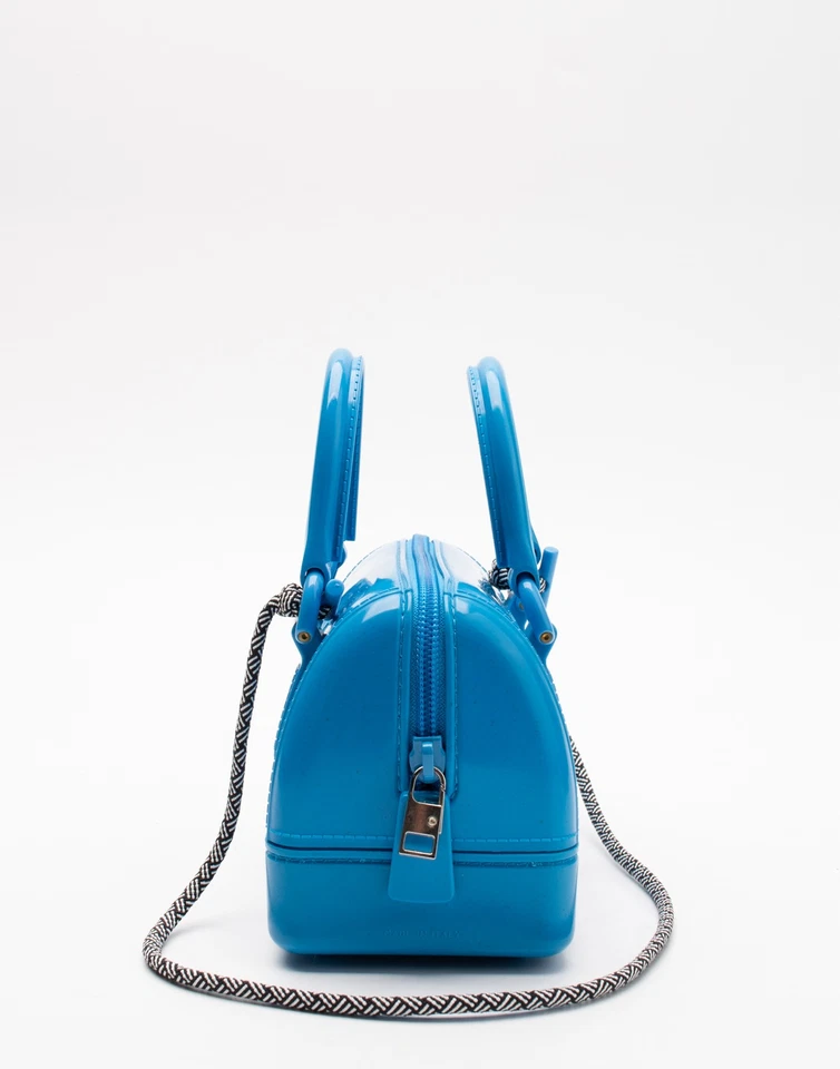 RRP€215 FURLA RE-CANDY TPU Mini Boston Bag Shoulder Strap Zip Closure - Image 3 of 4