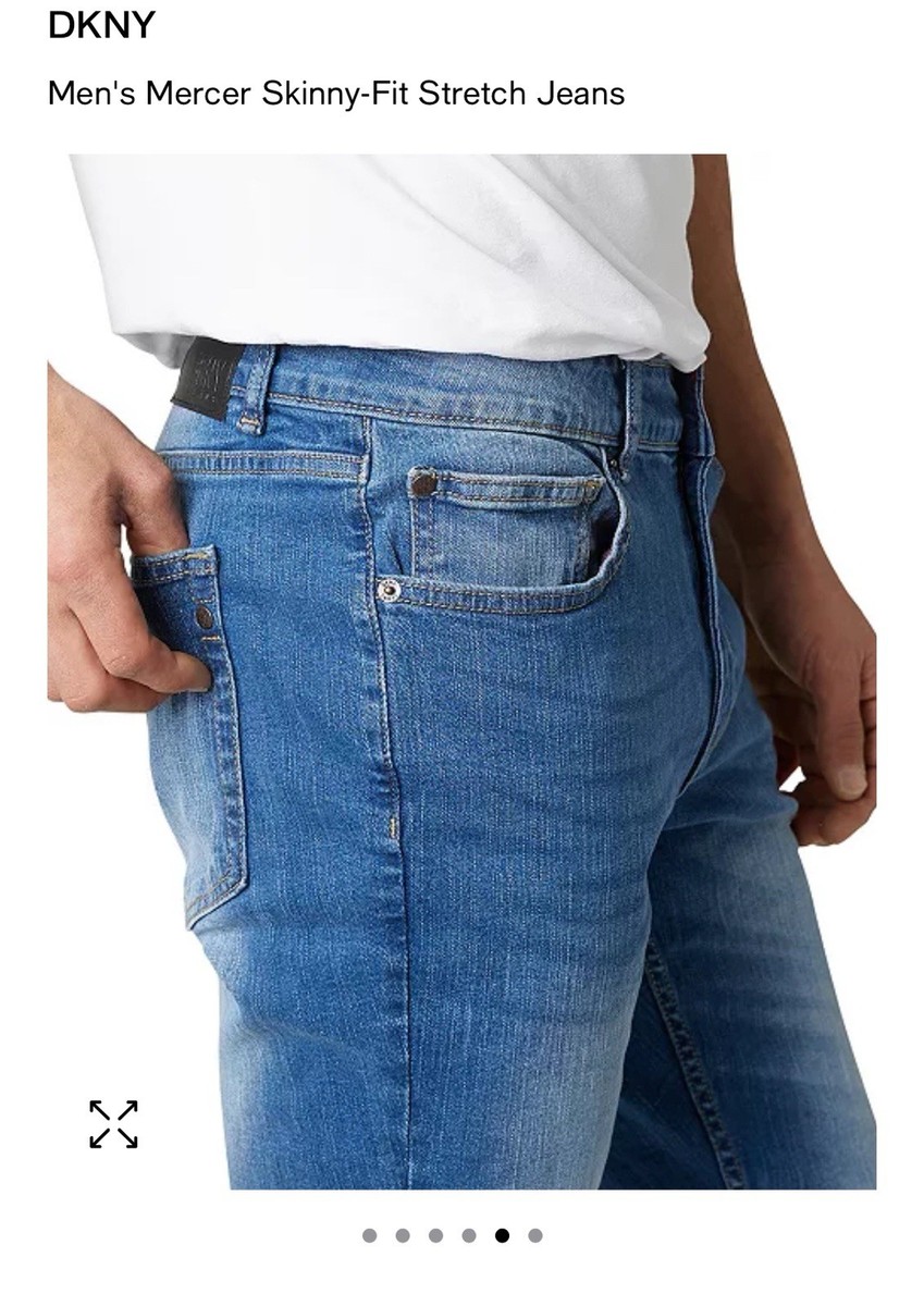 DKNY Jeans Men's 36x31-measured The Mercer Skinny Fit Denim