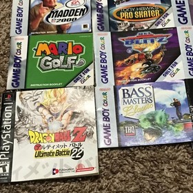 Nintendo Game Boy Color PlayStation and Dreamcast Instruction Manuals Lot of 12