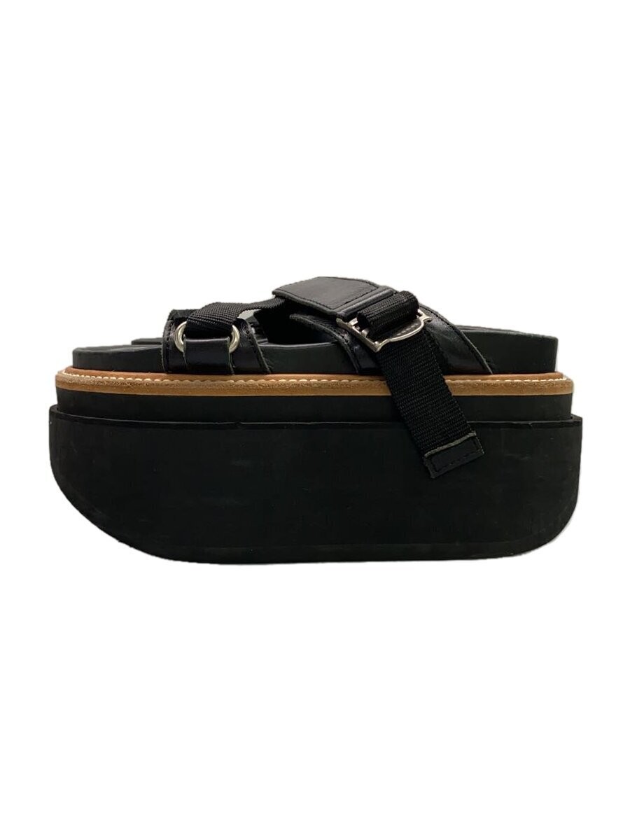 Sacai Sandals 36 Black Size 36 Sleek Design High Sole 10.5cm Sacai Sandals 36 Black Size 36 Sleek Design High Sole 10.5cm