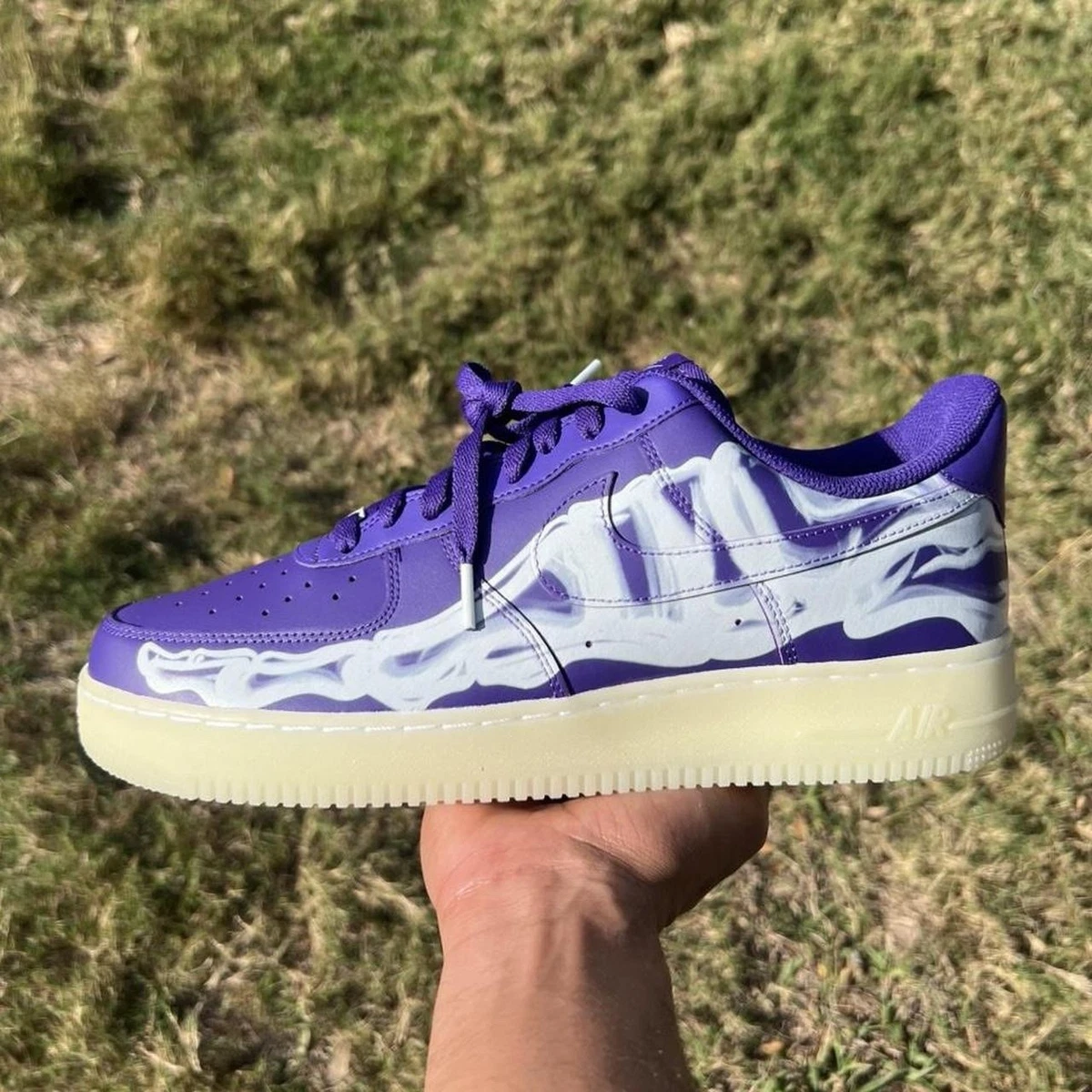 Nike Air Force 1 Low Purple Skeleton | eBay