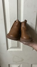 Toddler Zip Side Faux Leather Short Boots Pre Owned Excellent Condition