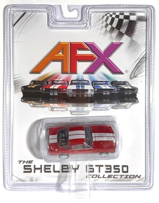 1pc 2026 AFX Mega G+ Shelby GT350 Ford MUSTANG Red and White HO